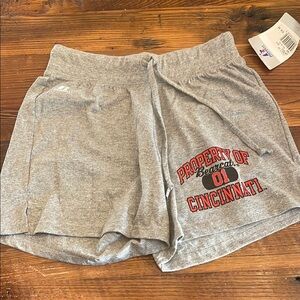 NWT Russell Athletic Gray Athletic Shorts with Elastic Waistband Cincinnati